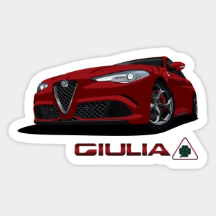 Giulia Quadrifoglio Sticker